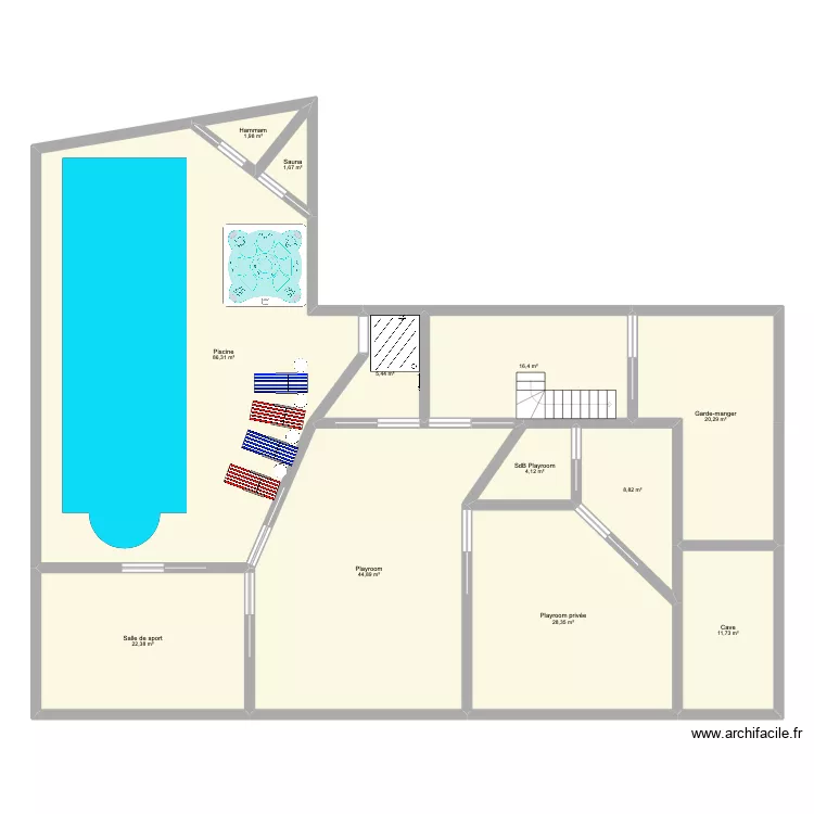 Grande maison de ville. Plan de Grande maison de ville. Plan de