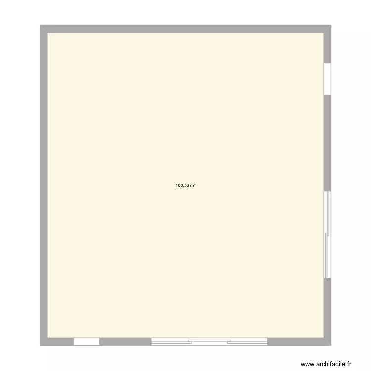 salle de gym Eiffage. Plan de 