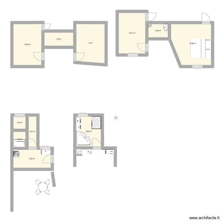 Trans cuisine et sdb. Plan de 0 pièce et 0 m2 Trans cuisine et sdb. Plan de 0 pièce et 0 m2