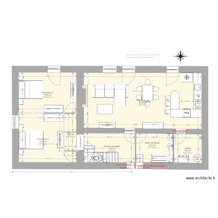 20201116 MAISON DE FERME RDC vBH. Plan de 0 pièce et 0 m2