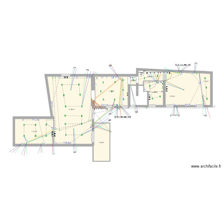 Chetigne lumieres. Plan de 0 pièce et 0 m2