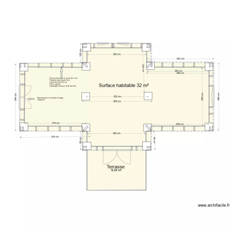 Cabadrale structure. Plan de Cabadrale structure. Plan de