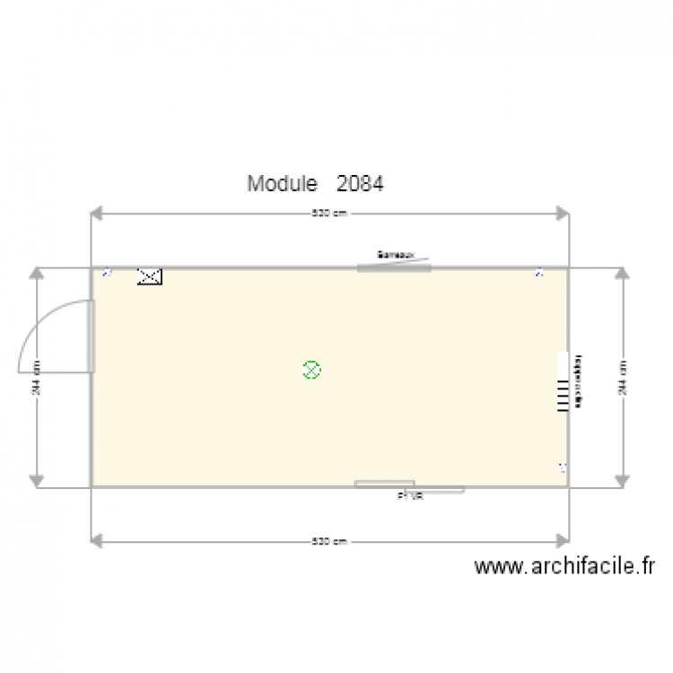 module 2084. Plan de 0 pièce et 0 m2