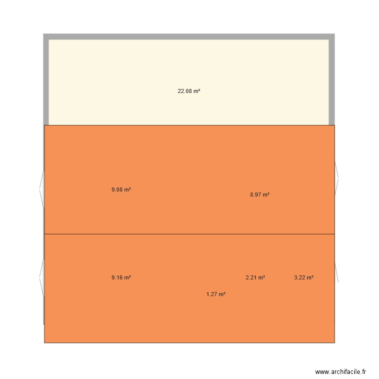 plan pour 40m2 numero 3. Plan de 0 pièce et 0 m2