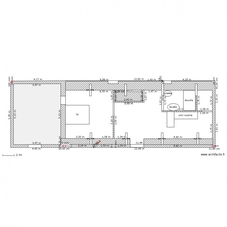 grenier. Plan de 0 pièce et 0 m2