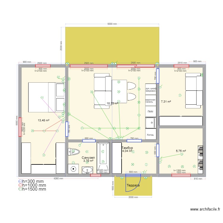 60 2.2 Остров Свет. Plan de 0 pièce et 0 m2