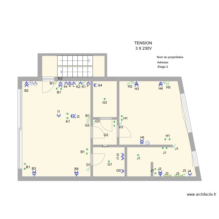 ET2. Plan de 0 pièce et 0 m2
