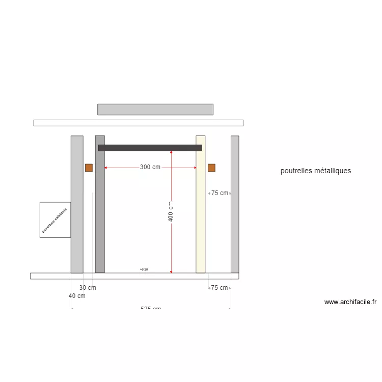 CLAVEREAU projet. Plan de 