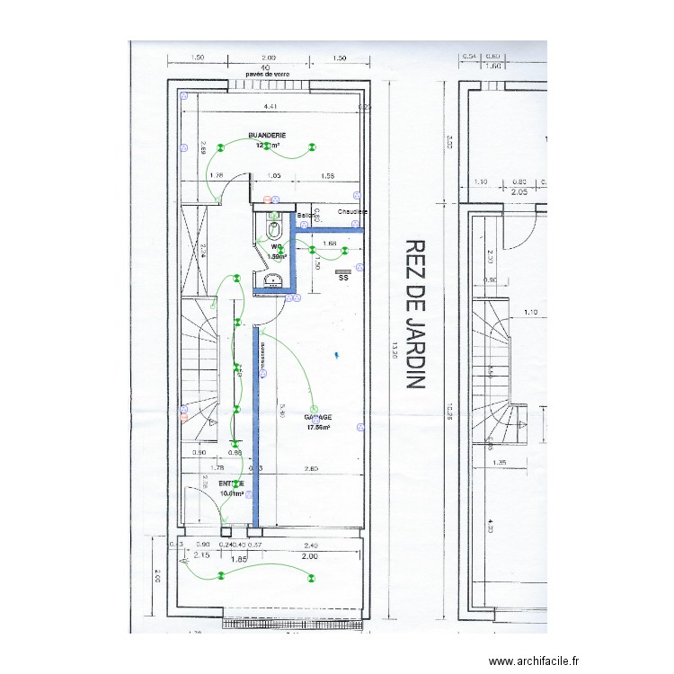 Crette Sous sol. Plan de 0 pièce et 0 m2