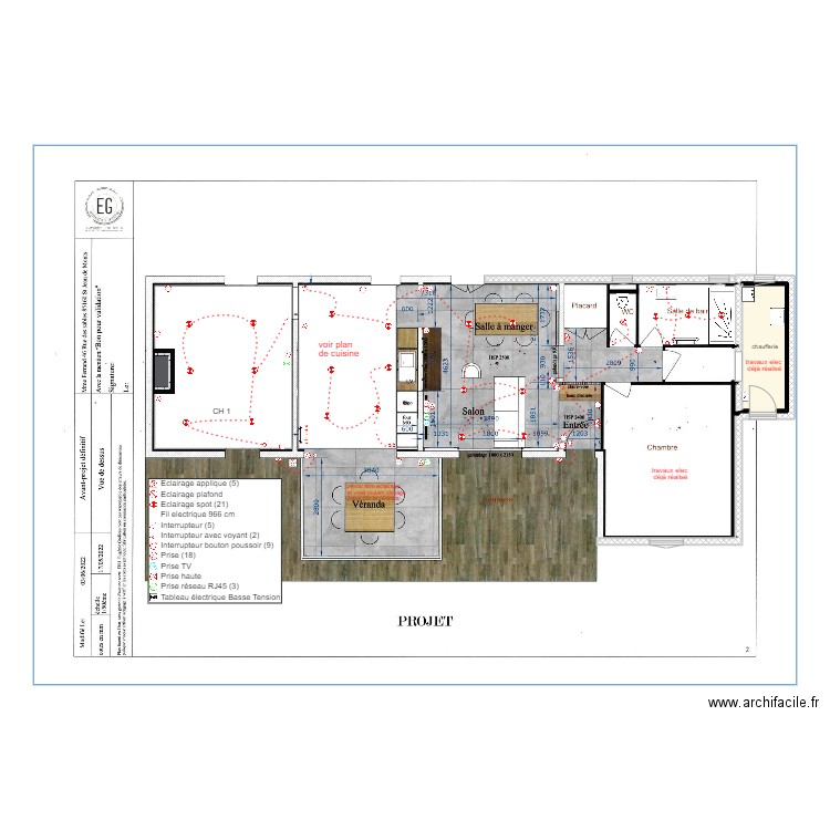 ferrand. Plan de 1 pièce et 5 m2