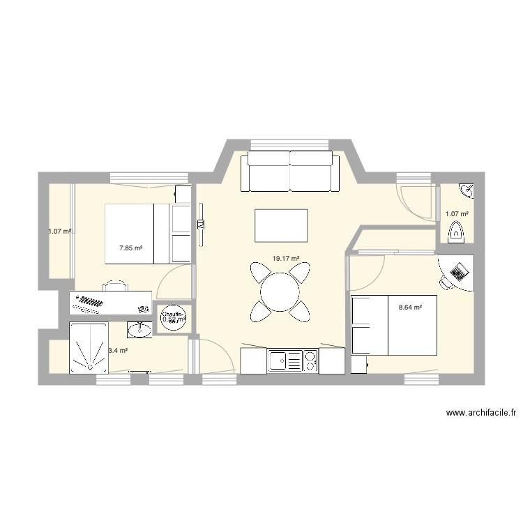 Appartement Avila v4. Plan de 0 pièce et 0 m2