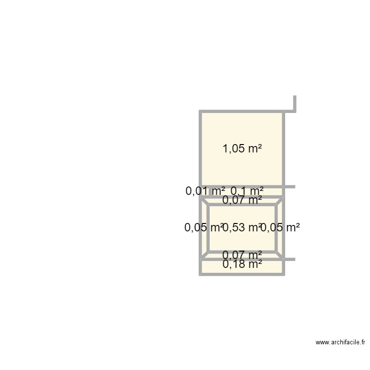 porte. Plan de 9 pièces et 2 m2