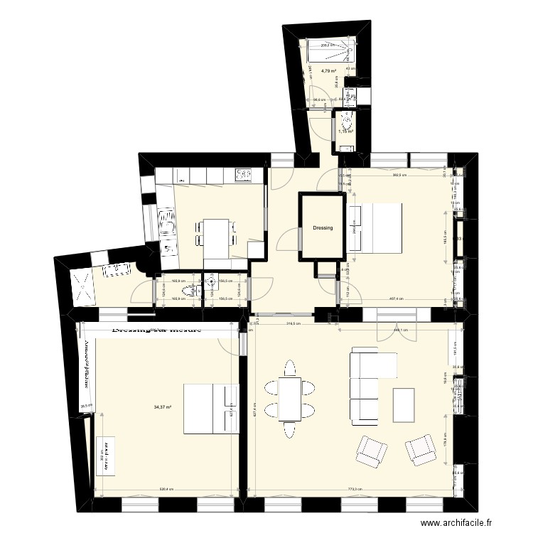 26 Romain Rolland V7. Plan de 13 pièces et 119 m2