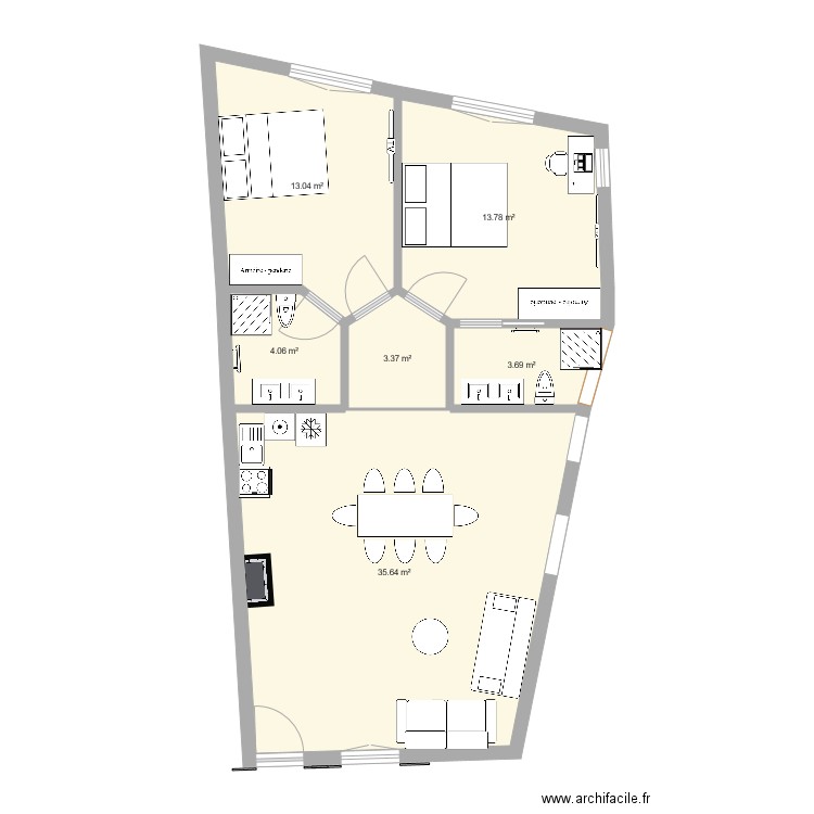 Saint Paul 4. Plan de 0 pièce et 0 m2