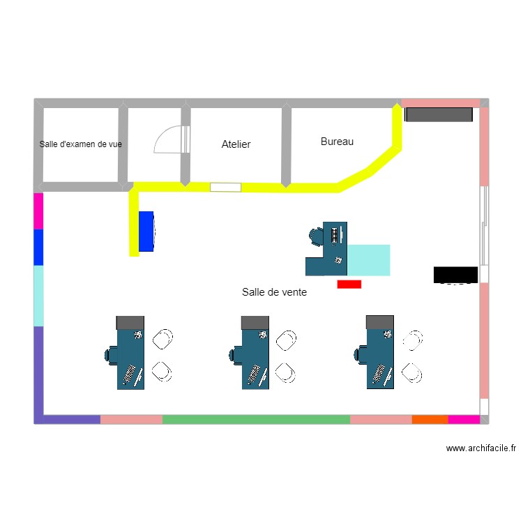 V&C2. Plan de 5 pièces et 111 m2