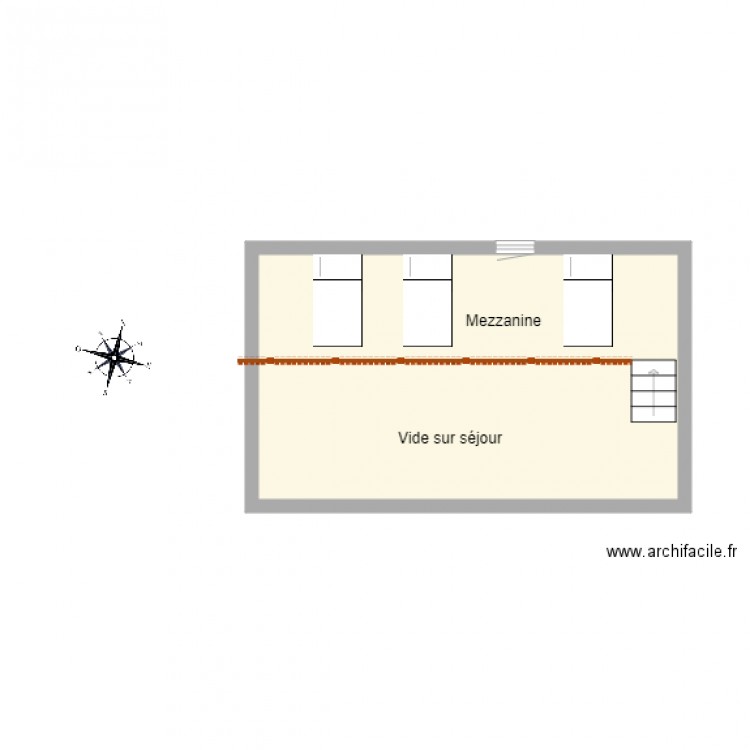 Mezzanine chalet Maeva. Plan de 0 pièce et 0 m2