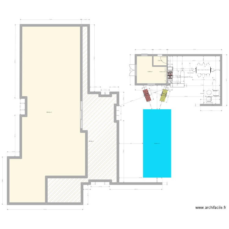 POOL HOUSE 4. Plan de 0 pièce et 0 m2