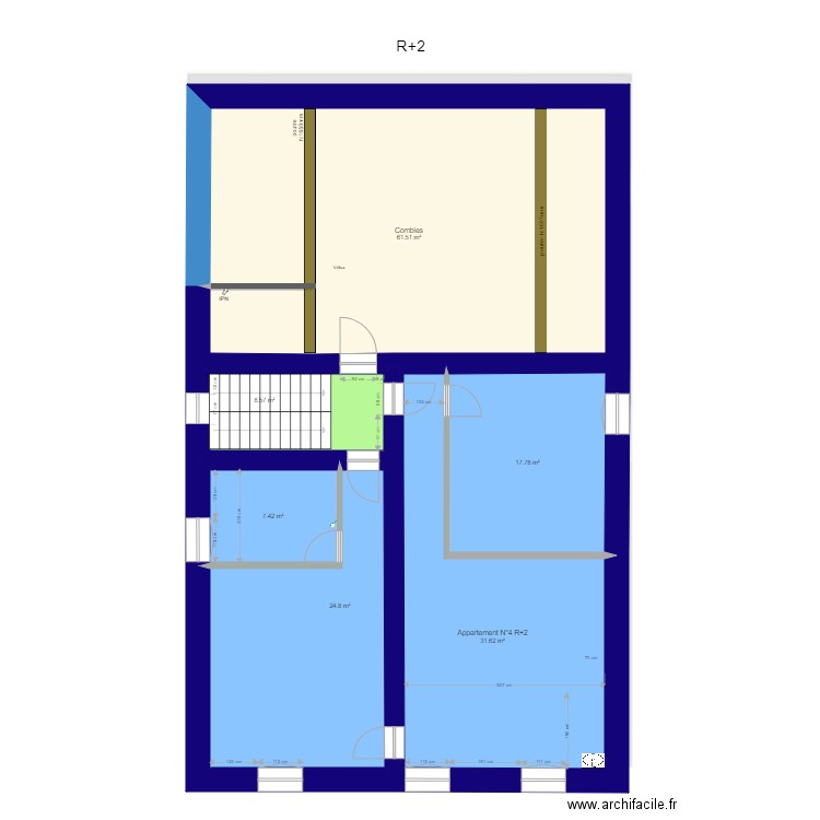 Immeuble R2 AVANT. Plan de 0 pièce et 0 m2