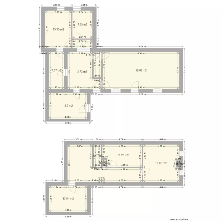 Plan erny futur avec &eacute;table. Plan de 