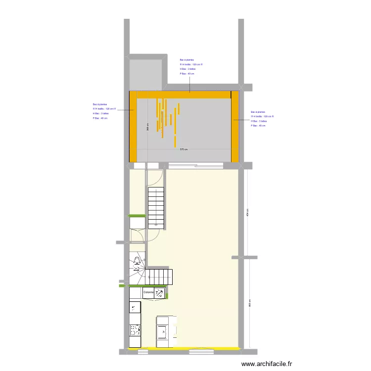 Banning 83 2e &eacute;tage : Terrasse. Plan de 0 pièce et 0 m2