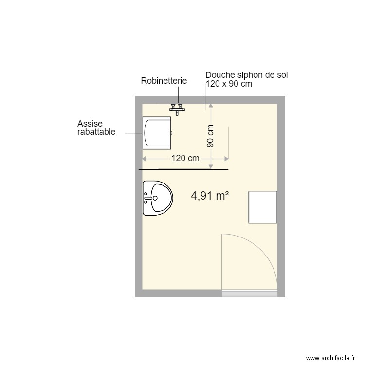 SDB forgeron projet. Plan de 0 pièce et 0 m2