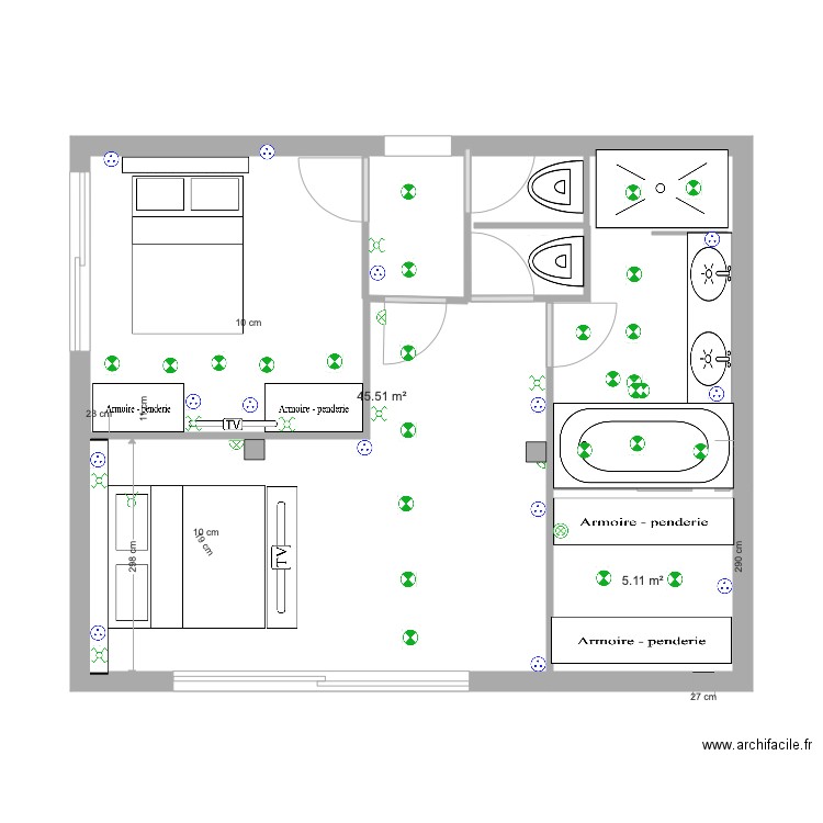 pourville chambre. Plan de 0 pièce et 0 m2