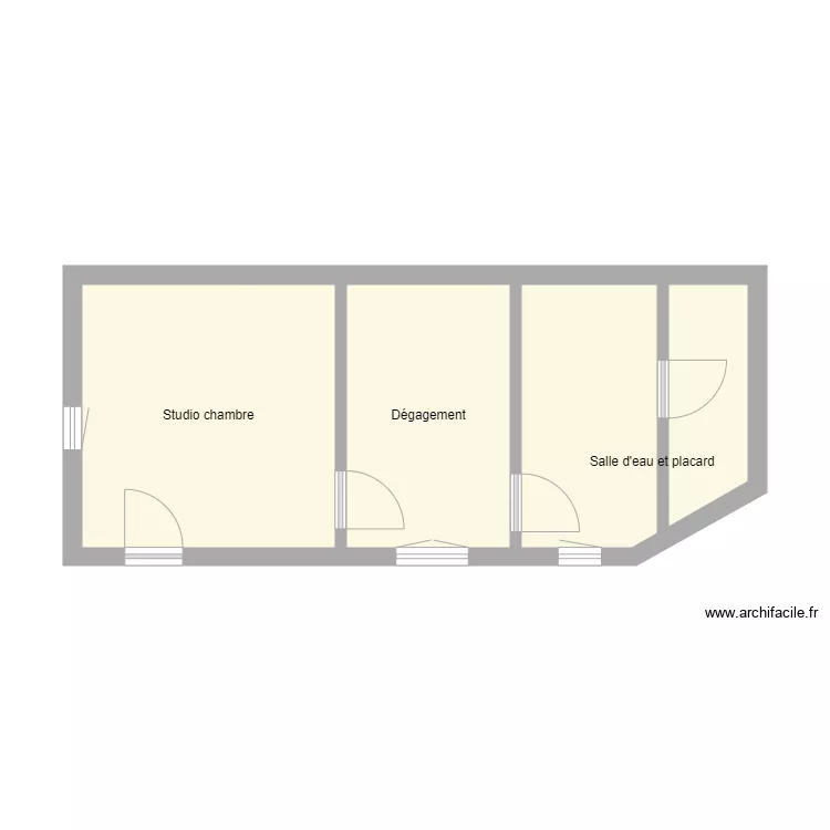 Laroussinie studio. Plan de Laroussinie studio. Plan de