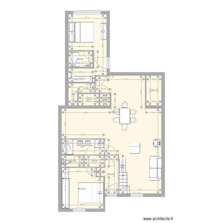 pucchini VERANDA NEW 4. Plan de 11 pièces et 85 m2