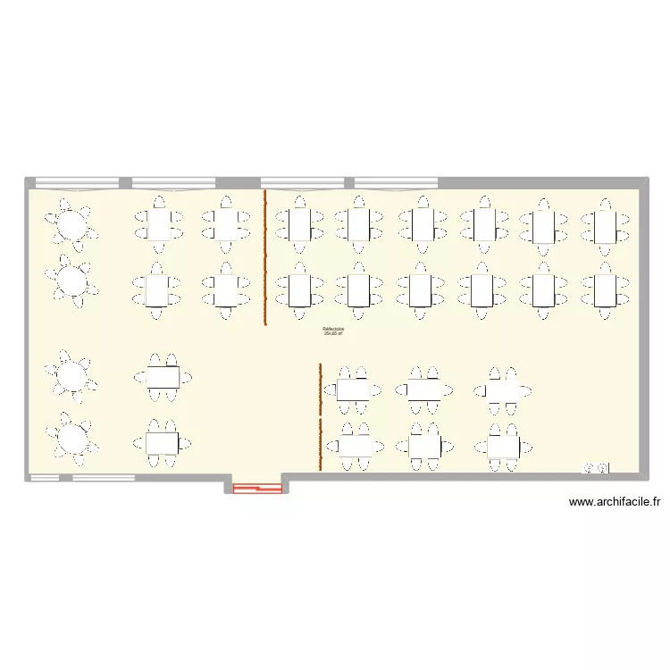 Cantine. Plan de 