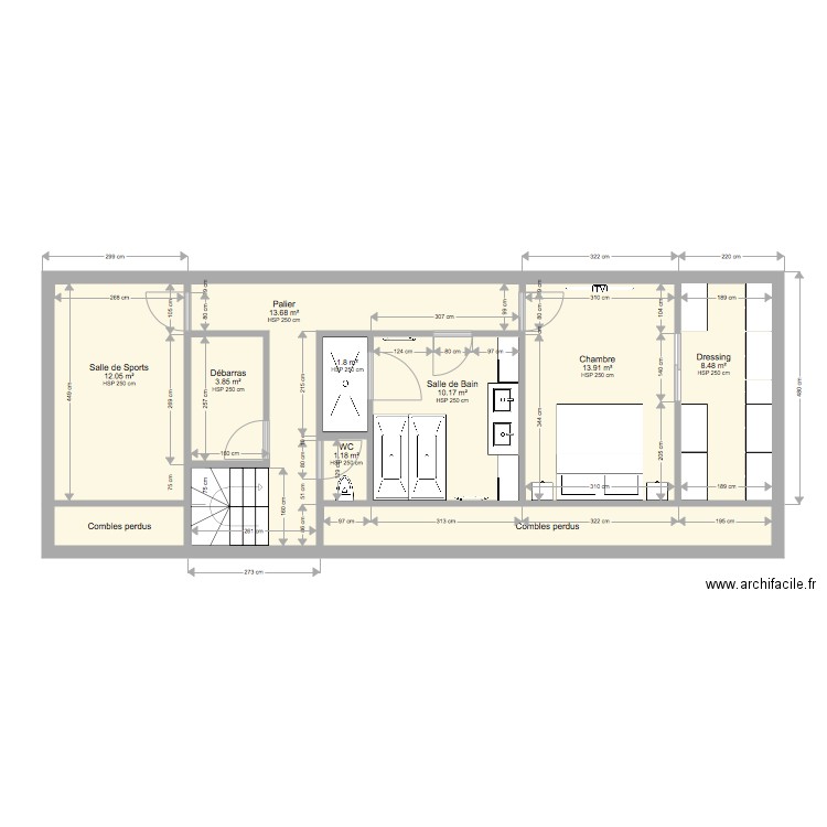 Plan étage 6. Plan de 0 pièce et 0 m2