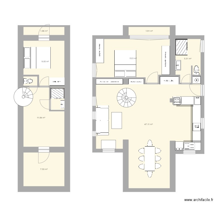 voltaire2. Plan de 0 pièce et 0 m2