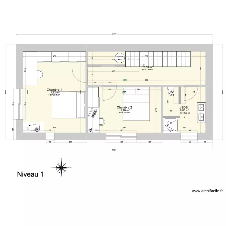 Maison ISOSPAN. Plan de 