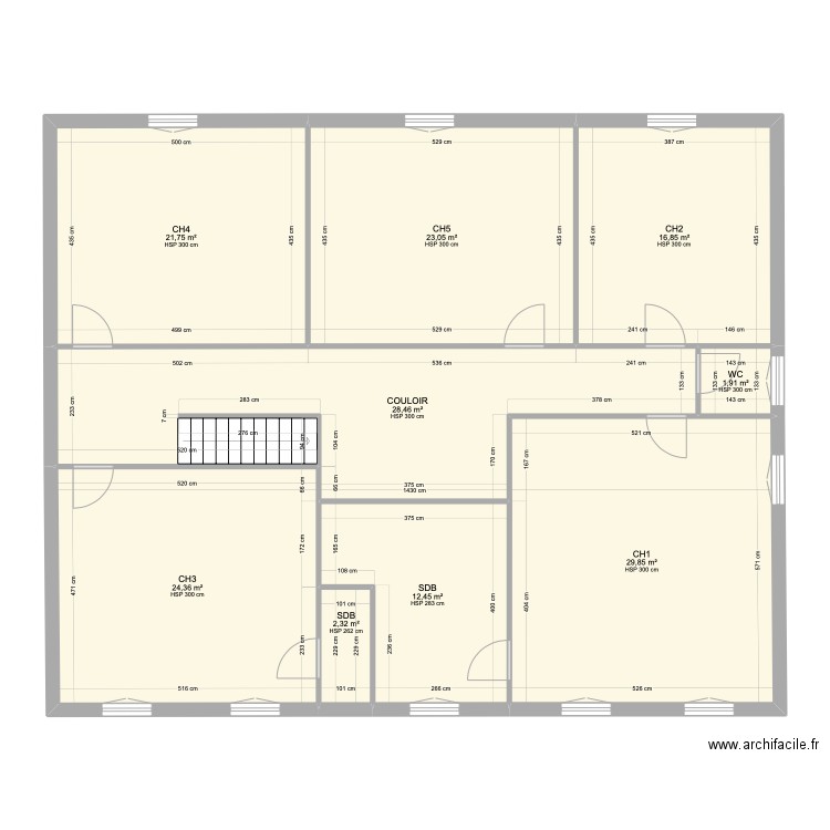 FAIGEAN R+1. Plan de 0 pièce et 0 m2