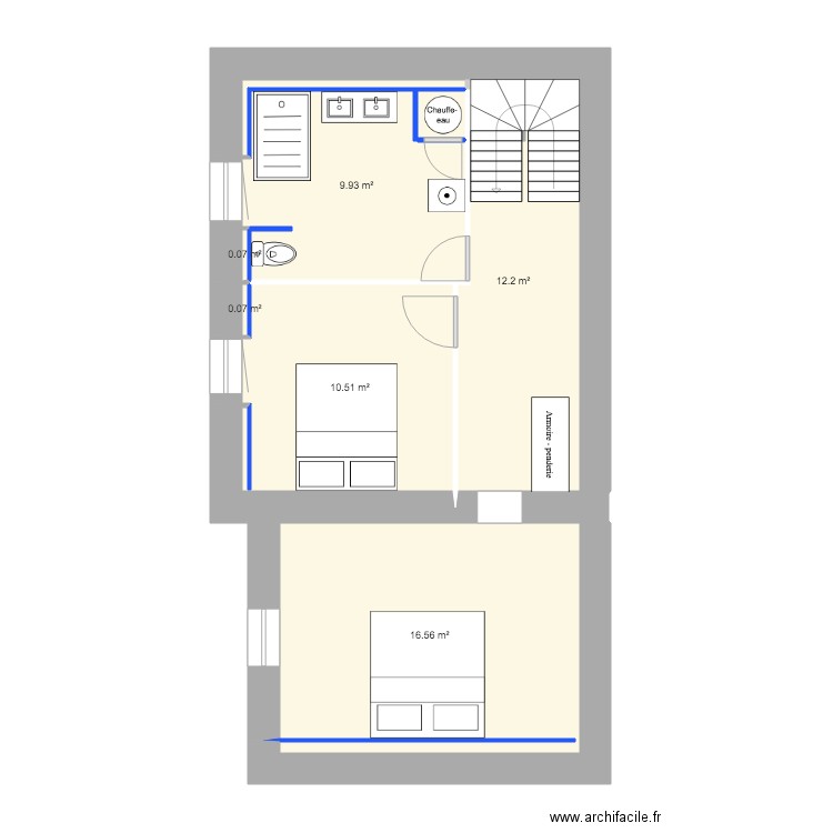 St Jacut etage v2. Plan de 0 pièce et 0 m2
