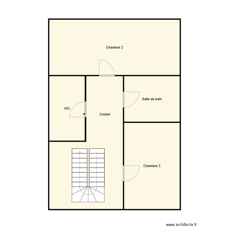 GIACONE 1 ER. Plan de 5 pièces et 67 m2