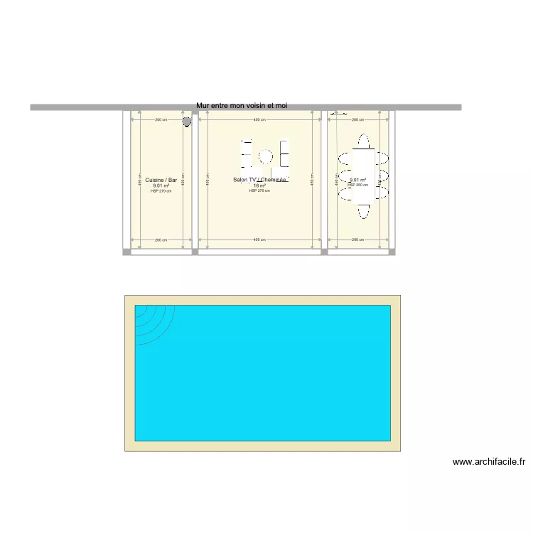 PLAN nu pergola gazebo piscine. Plan de 