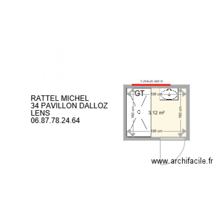 RATTEL MICHEL. Plan de 0 pièce et 0 m2