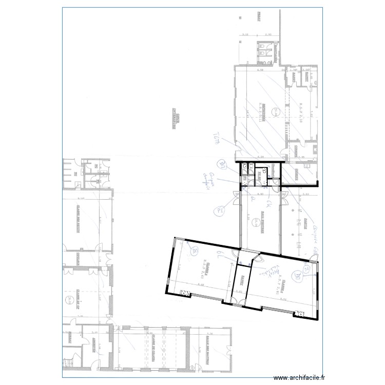 Nouvelle ecole. Plan de 7 pièces et 159 m2