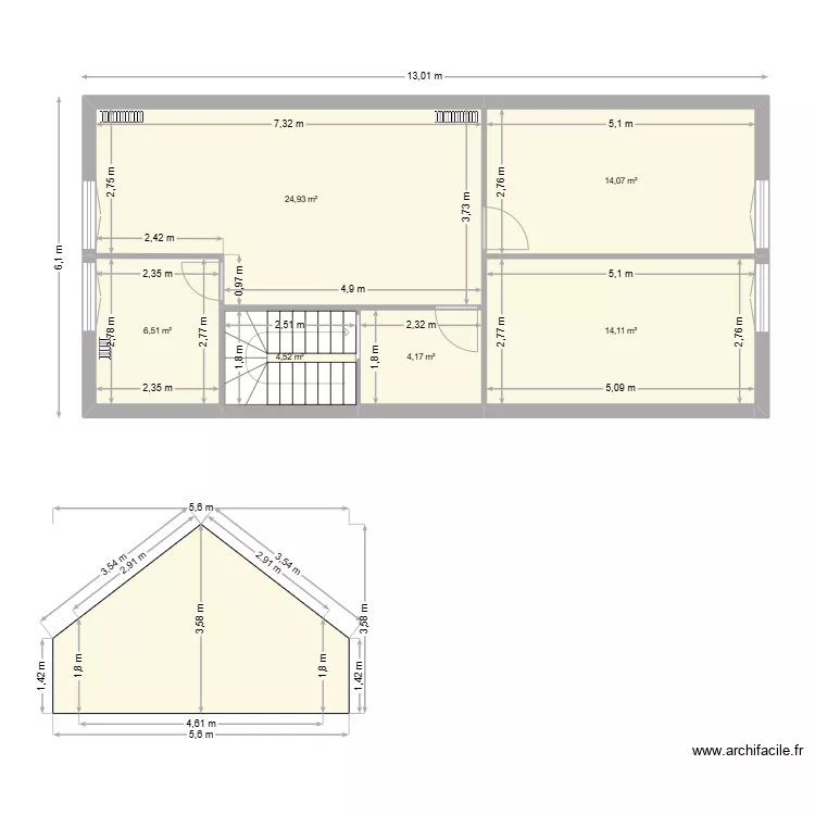 DP CAREB ETAGE. Plan de DP CAREB ETAGE. Plan de