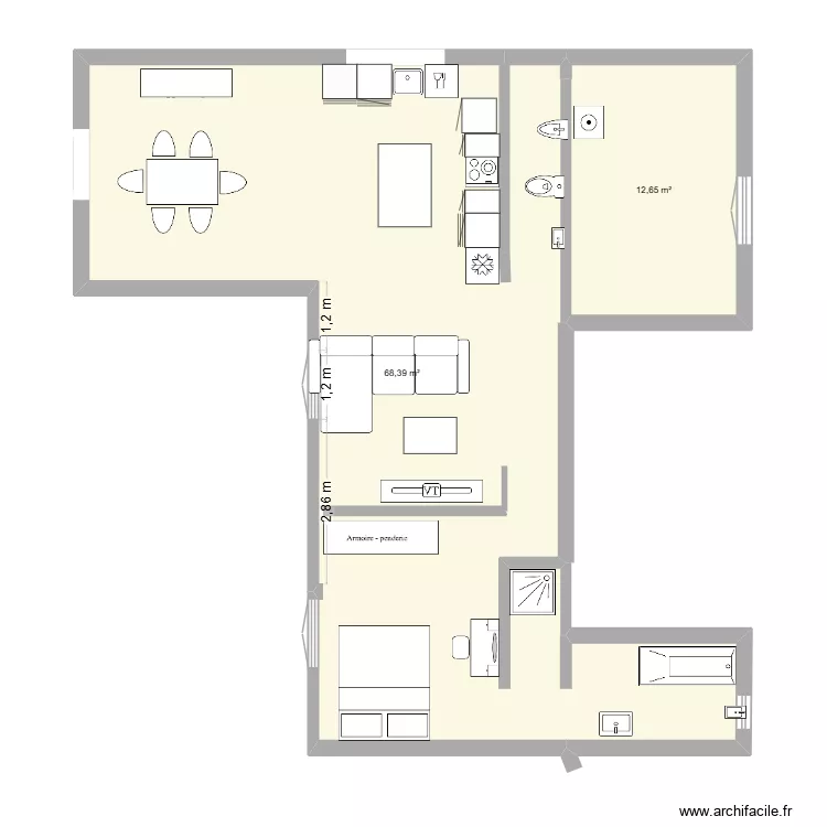 valencin 1. Plan de 2 et 83 m² valencin 1. Plan de 2 et 83 m²