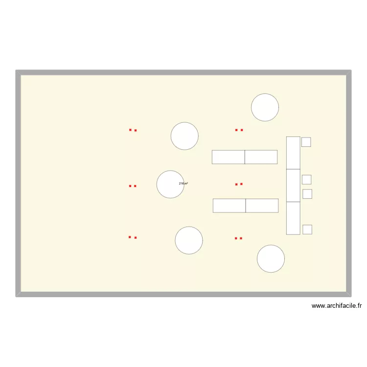 plan de table mariage. Plan de 1  et 216 m²