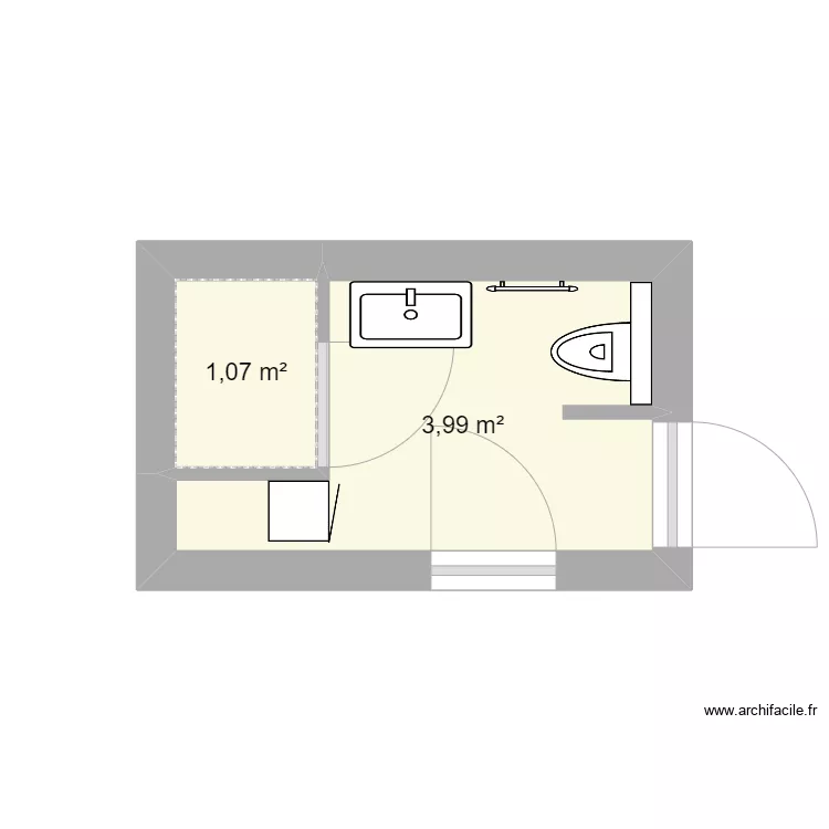 Salee de Bain NT. Plan de 