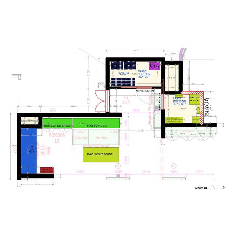 st julien. Plan de 4 pièces et 21 m2