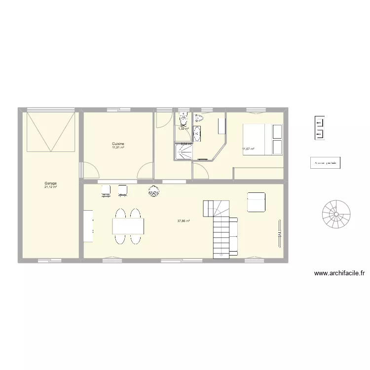 Maison ISPOURE avec travaux. Plan de 