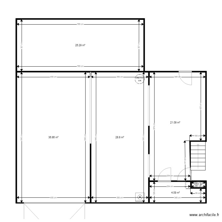 LEUVILLE SOUS SOL. Plan de 0 pièce et 0 m2