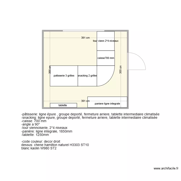 tasseniere. Plan de tasseniere. Plan de