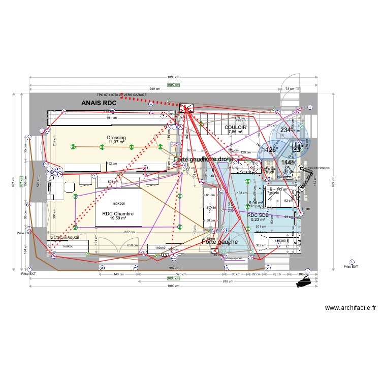 ANAIS BAT1 RDC ELEC 10 02 2023. Plan de 0 pièce et 0 m2