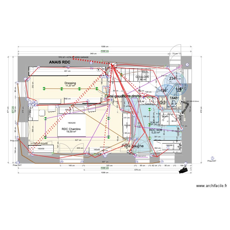 ANAIS BAT1 RDC ELEC 10 02 2023. Plan de 7 pièces et 107 m2