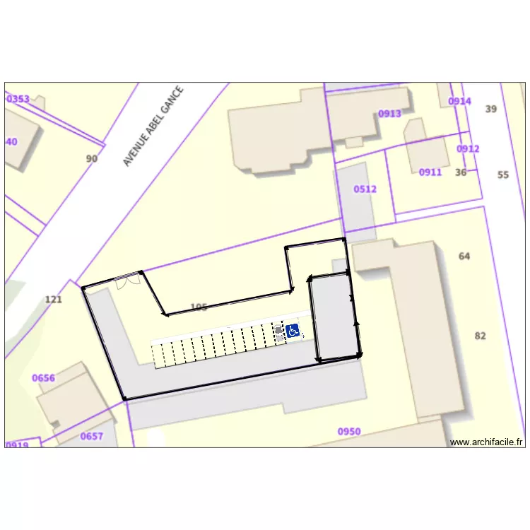 83 LA GARDE av Abel Gance STATIONNEMENT. Plan de 83 LA GARDE av Abel Gance STATIONNEMENT. Plan de