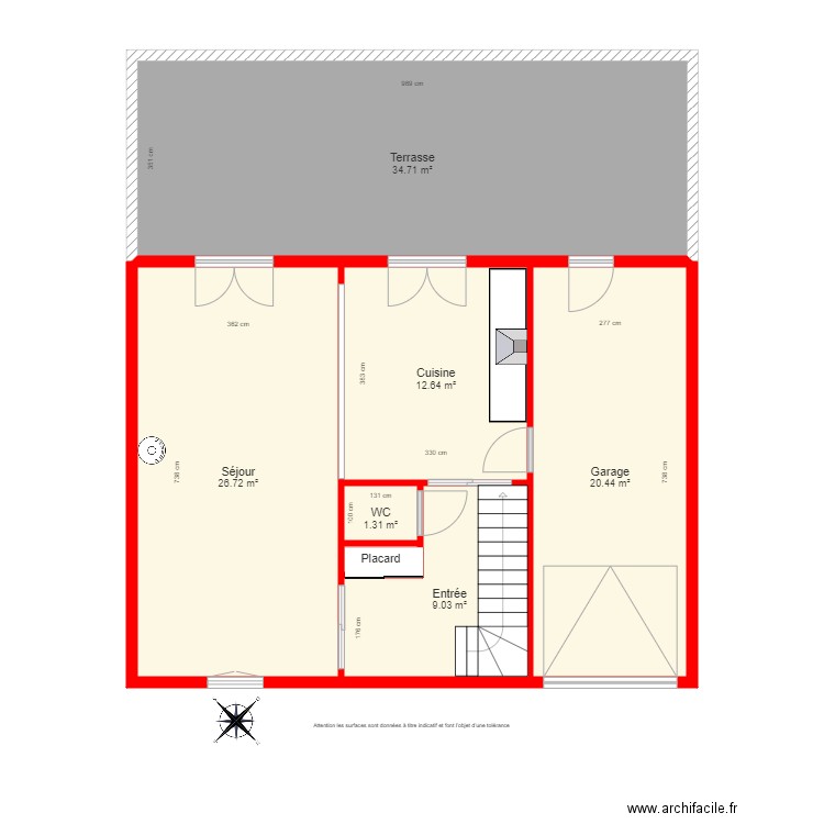 BI 4169 RDC. Plan de 0 pièce et 0 m2